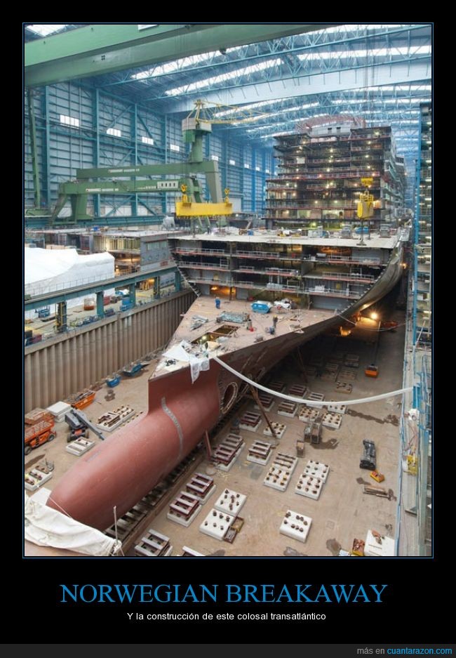 barco,bote,noruega,grande,construir,genial,transatlantico,NORWEGIAN BREAKAWAY,construcción