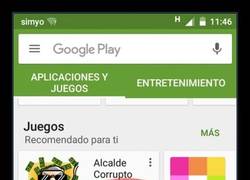 Enlace a Google Play sabe perfectamente lo que es popular en mi zona...