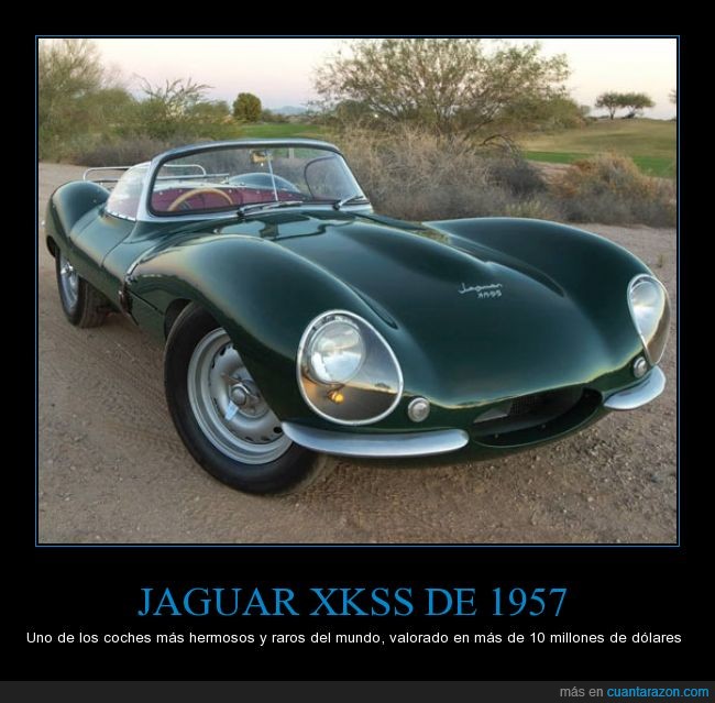 jaguar,genial,coche,antiguo,millones,caro,raro,xkss,1957