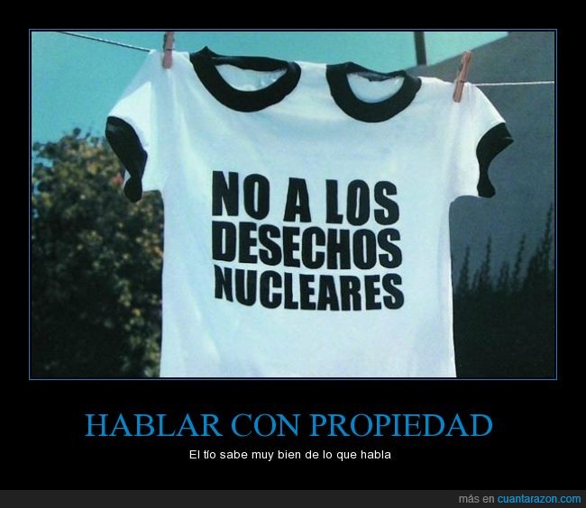 Campaña,deshechos nucleares,humor