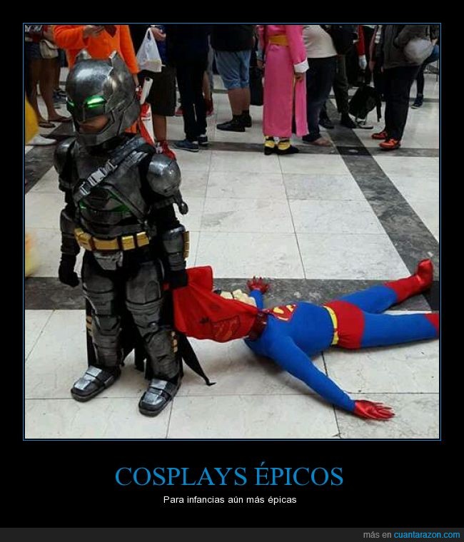 batman,cosplay,disfraz,epico,muñeco,niños,superman,vs