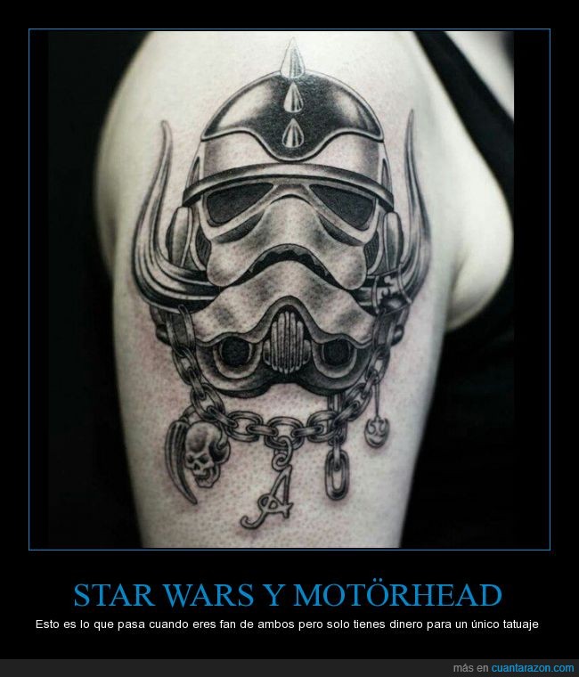 Star wars,motorhead,tatuaje,mezcla