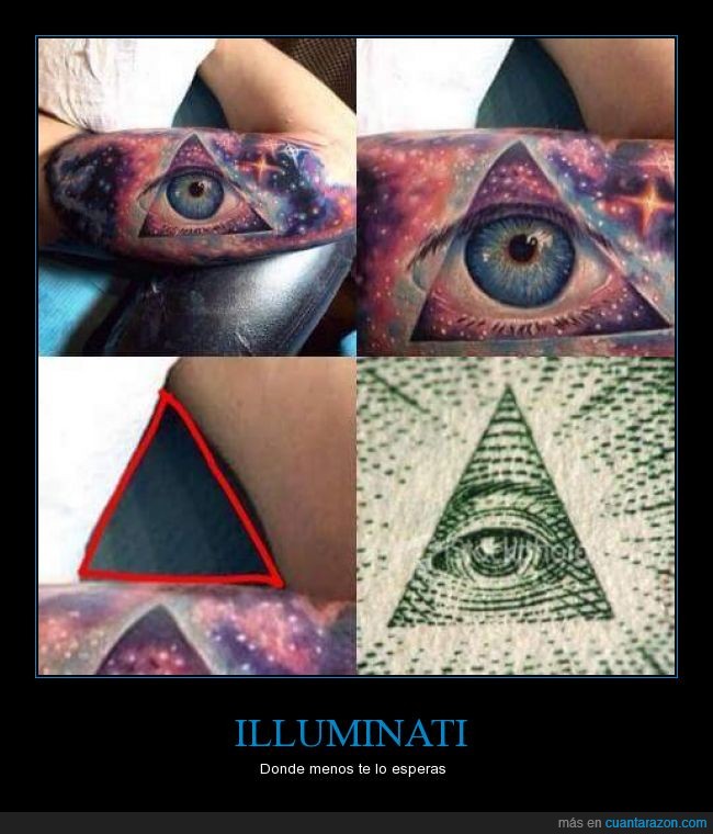 Illuminati,lo menos obvio que podría pasar,tattoo