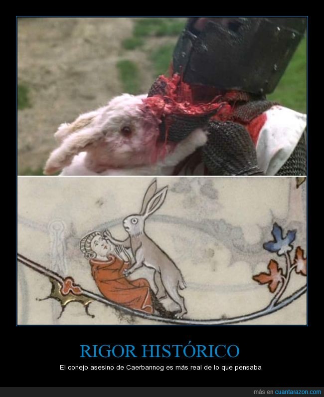 conejo asesino de caerbannog,matar,dibujo,medieval,caballero,edad media,caballeros de la mesa cuadrada,monty python