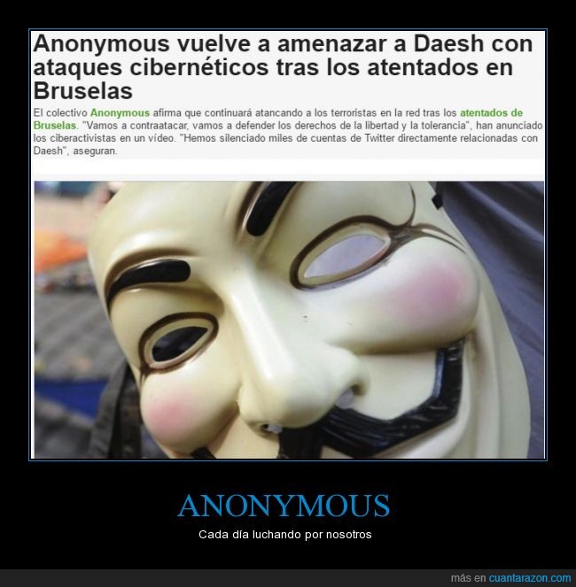 anonymous,amenaza,daesh,bruselas,atentado,bélgica,ataque,ciberataque
