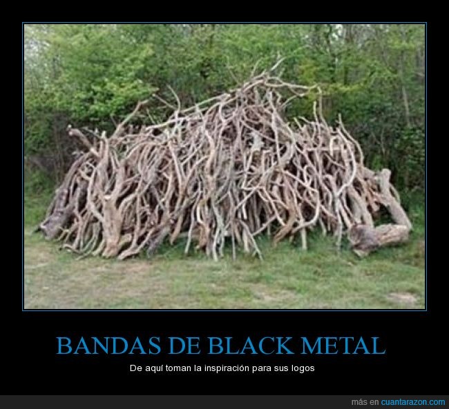 Black metal,logo,inspiración,madera