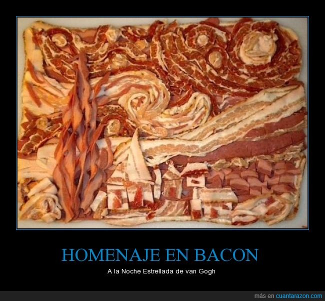 Noche Estrellada,van Gogh,bacon,cuadro,homenaje,aburrimiento,la obra de arte más carnivora
