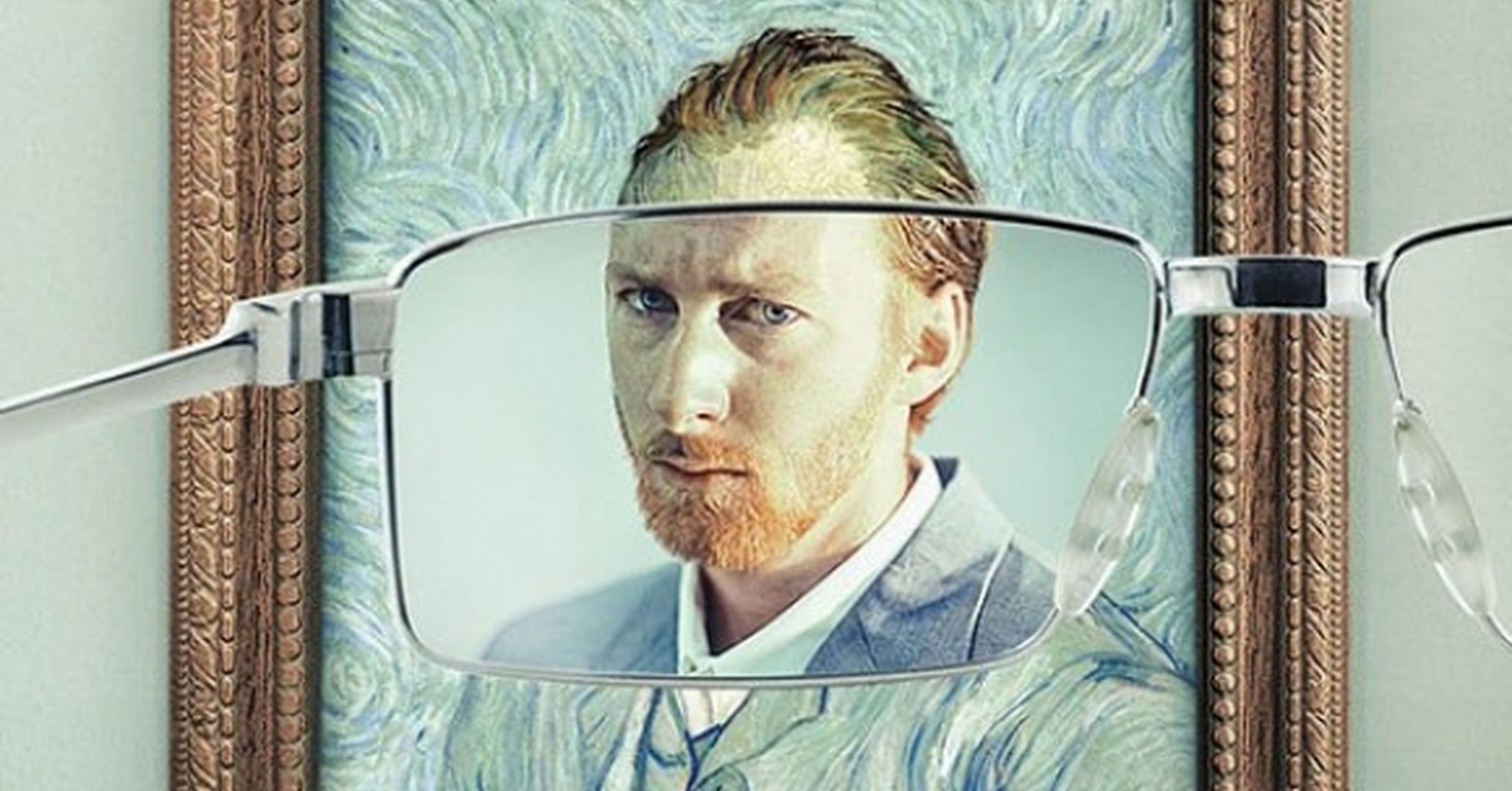 Реклама хорошие люди. Ван Гог реклама очков. KELOPTIC Print ad: van Gogh. Притягивающая реклама.