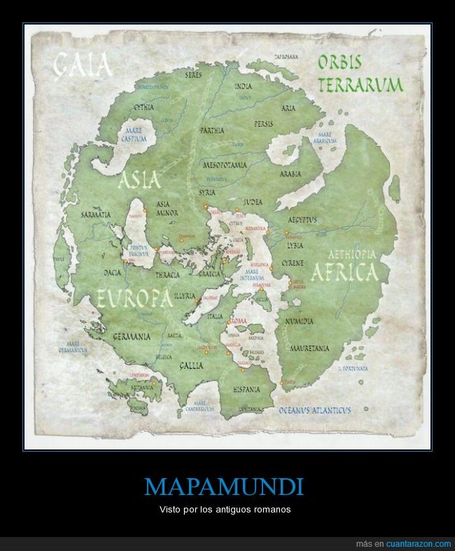 mapa,romanos,antiguo,Estrabón,forma,mundo,Pomponio Mela
