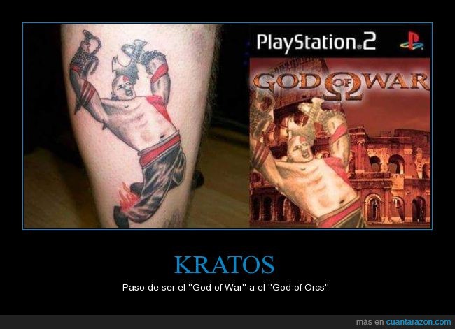 cutre,Esparta,Espartano,feo,God of war,Kratos,Malo,Orco,Tattoo,tatuaje