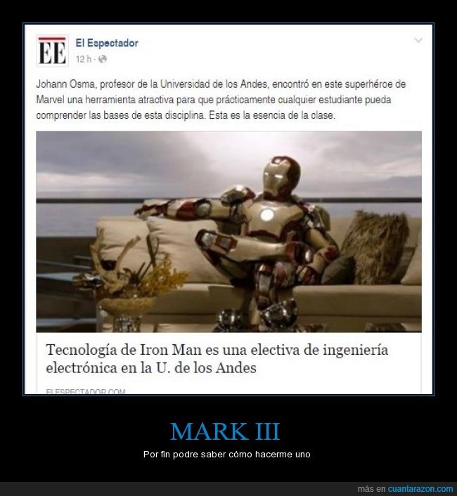 Iron Man,Tony Stark,asignatura,Andes