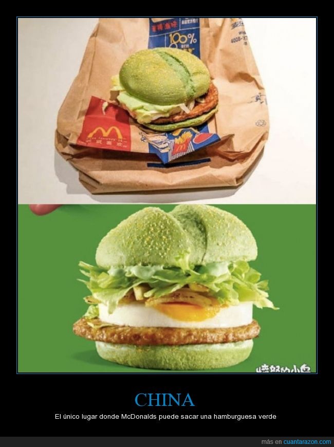 hamburguesa,verde,mcdonalds,pan verde