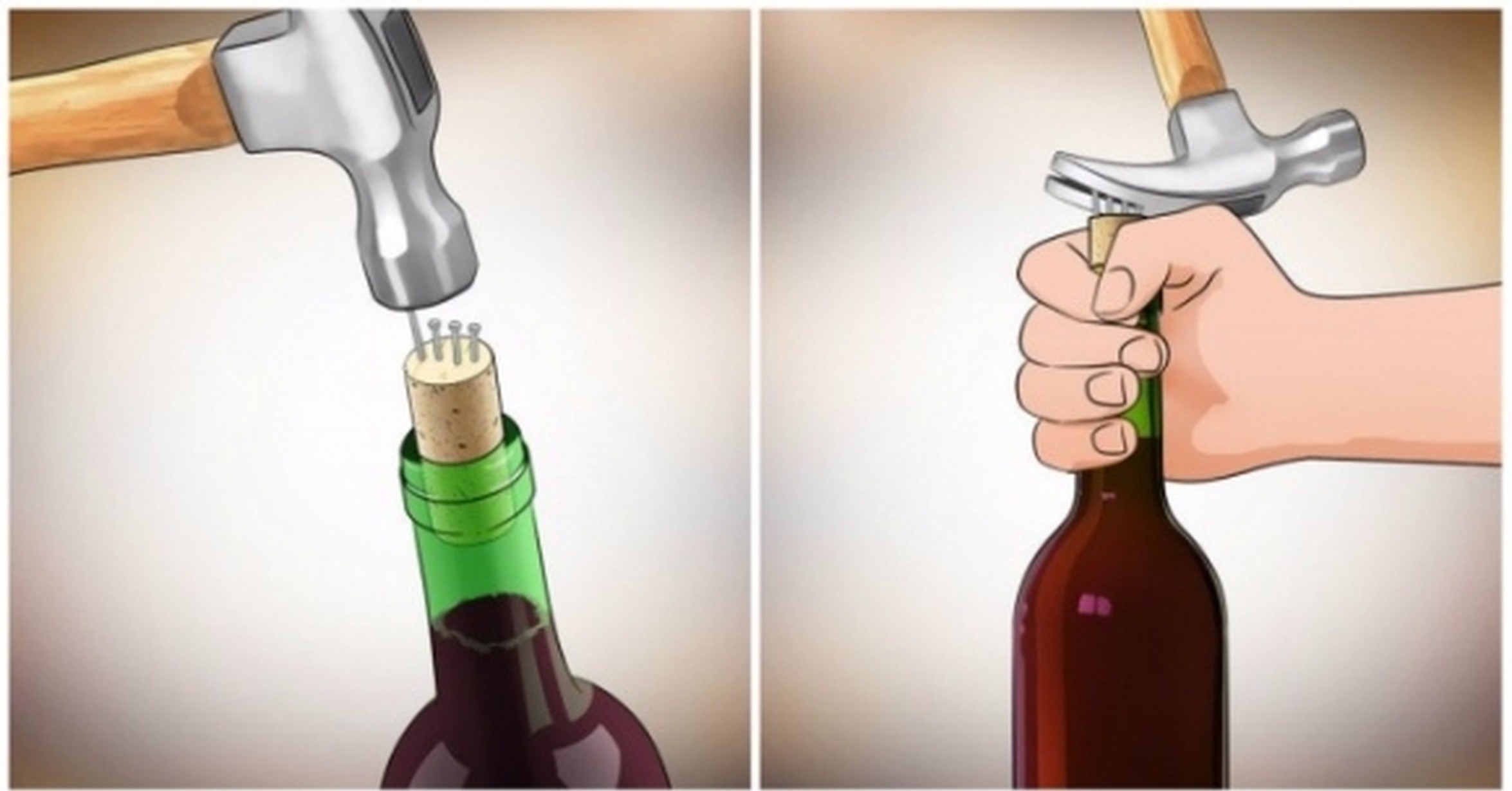 Начатый закупорить. Бутылку вина без штопора. Открыть вино без штопора. Открытие бутылки вина без штопора. Способы открытия вина без штопора.