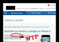 Enlace a ¿QUERÉIS UN iPhone 6 GRATIS? Banco español los REGALA cumpliendo sólo 1 REQUISITO