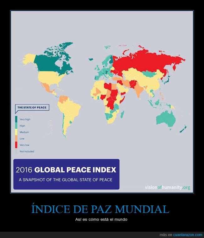 índice,paz,mundo,Islandia el más seguro,Siria el más peligroso