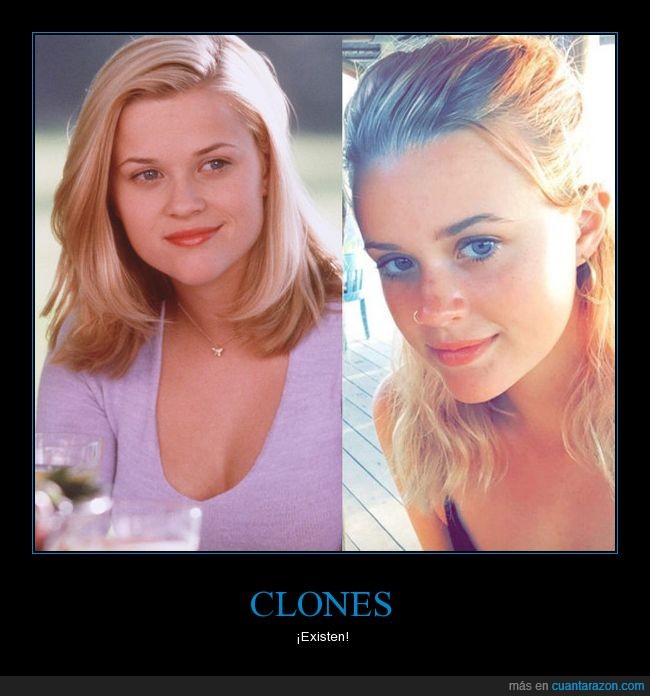 Reese Witherspoon,madre,hija,clones