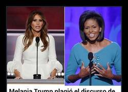 Enlace a La esposa de Donald Trump PLAGIA TOTALMENTE el discurso de Michelle Obama