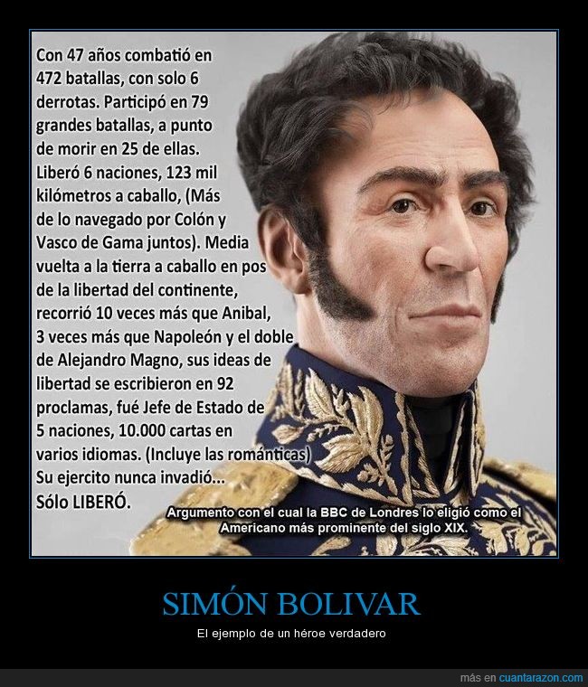 Simón Bolívar,importante,americano