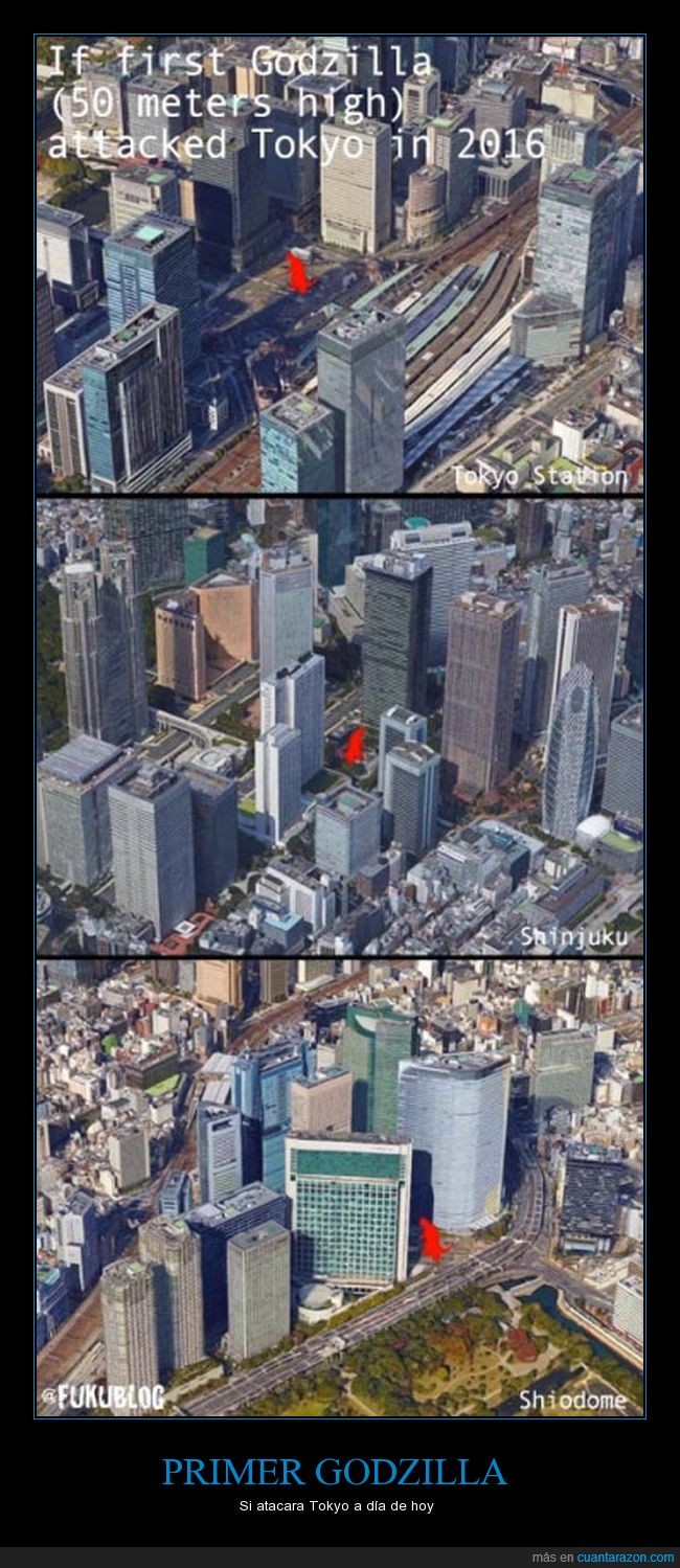 Altura,edificios,rascacielos,Godzilla