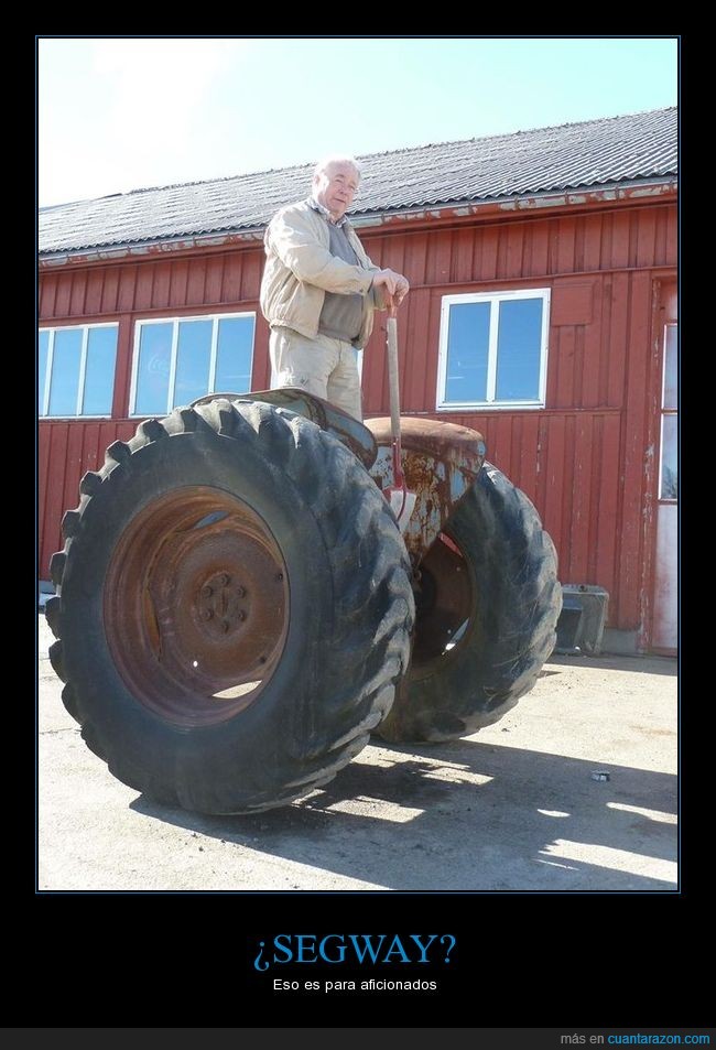 segway,ruedas,tractor,abuelo,anciano