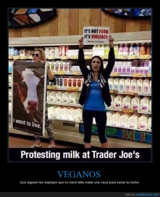 leche,matar,protestar,vaca,veganos,vivir