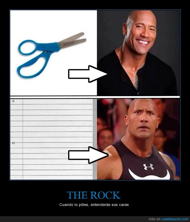 THE ROCK,piedra,papel,tijeras,roca