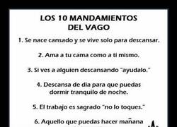 Enlace a Los 10 mandamientos del vago