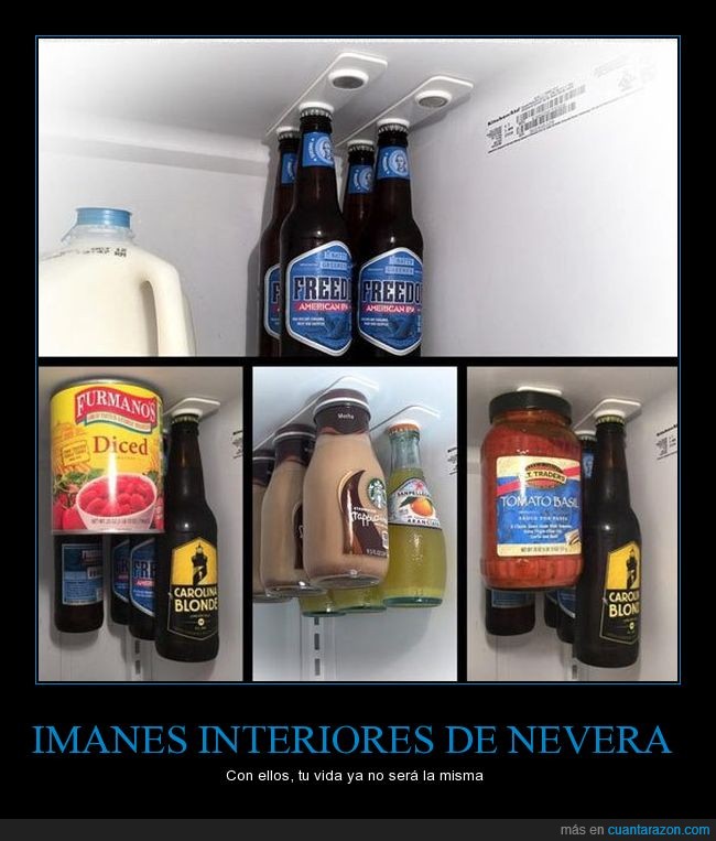refrigerador,latas,imanes,beer