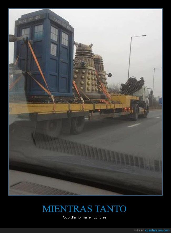 camion,dalek,doctor who,dr who,londres,serie,transporte