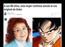 Enlace a A sus 80 años, esta mujer continúa siendo la voz original de Goku