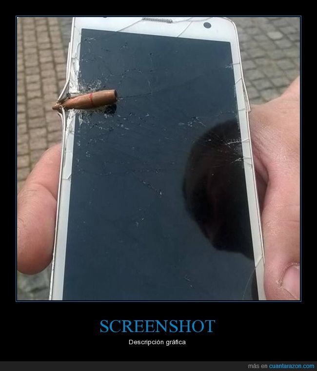 pantallazo,bala,pantalla,móvil,screenshot