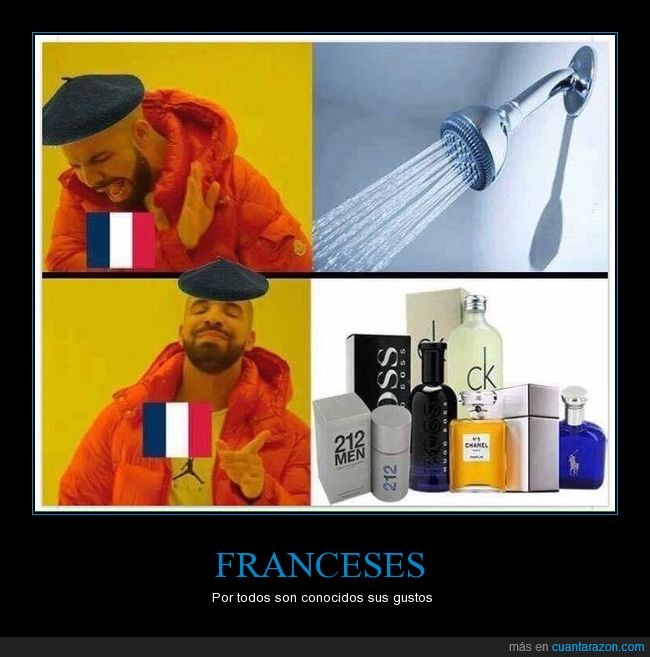 franceses,agua,ducha,colonia,drake