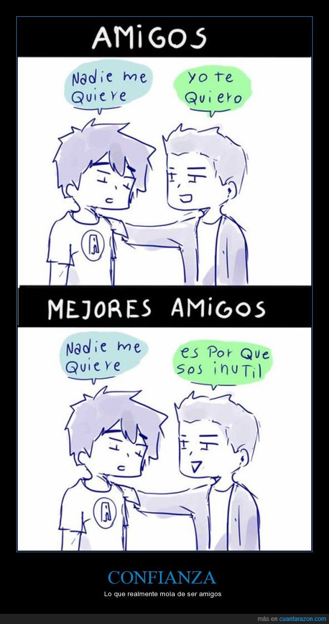 Diferencia entre amigos y amistad