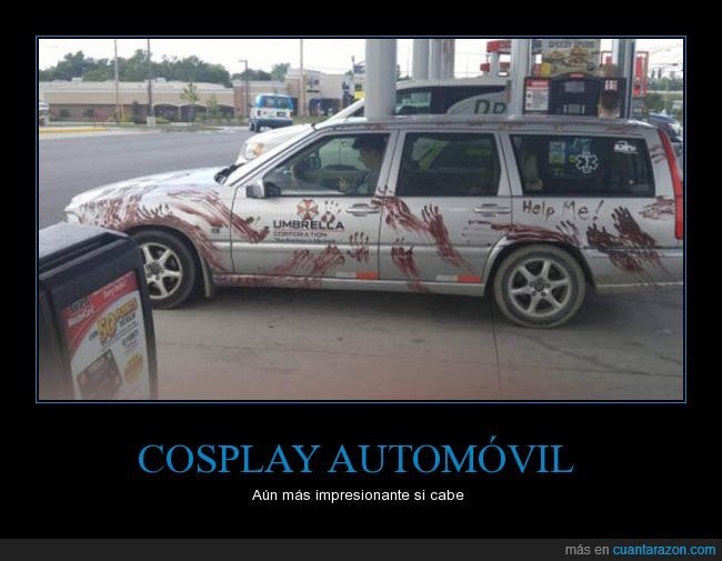 coche,umbrella,zombies