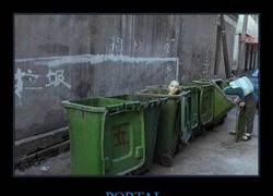 Enlace a Portal en contenedores de basura