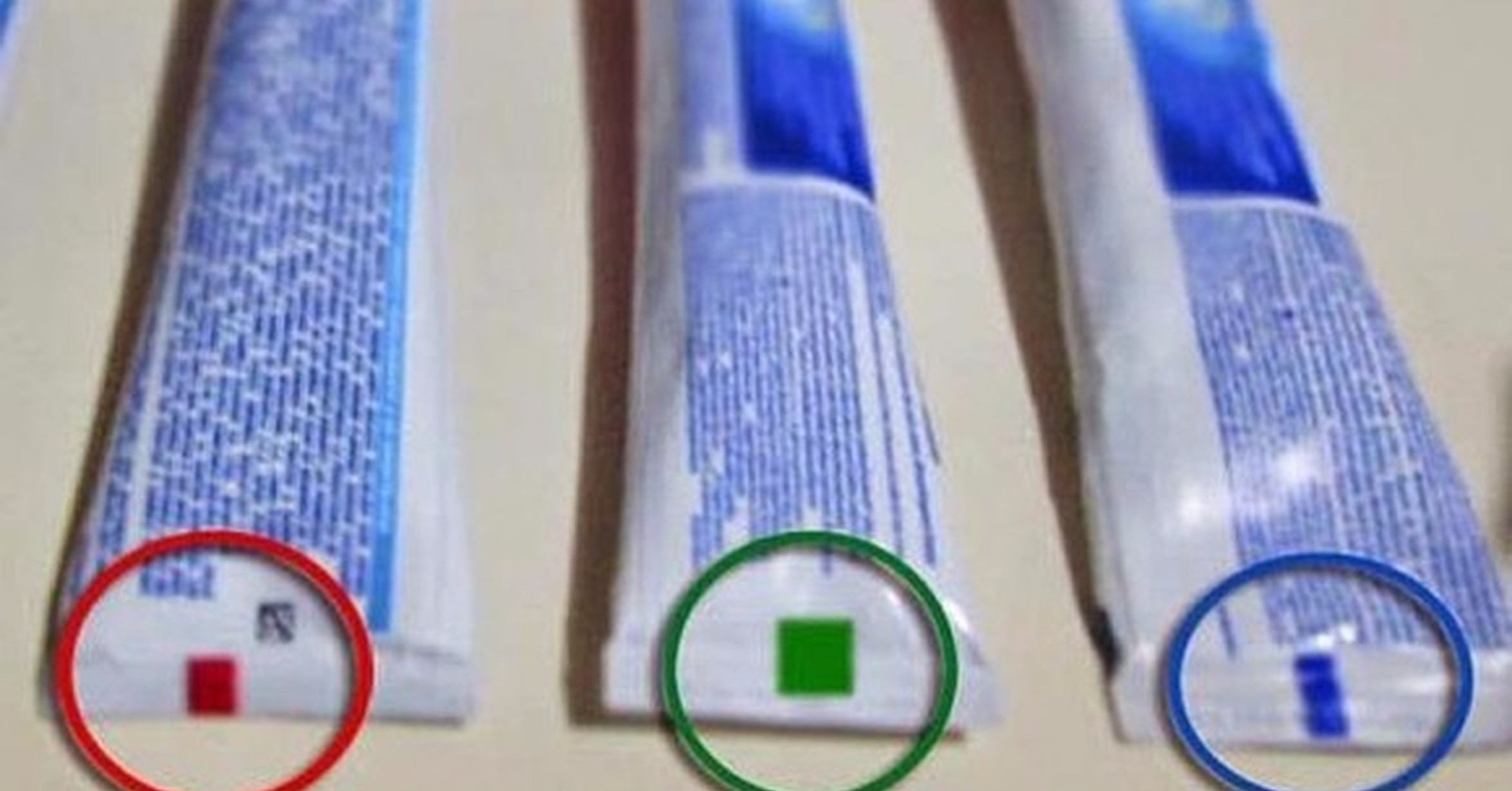 Colores Pasta De Dientes ¡Cuánta razón! / Las misteriosas marcas de los tubos de pasta de dientes