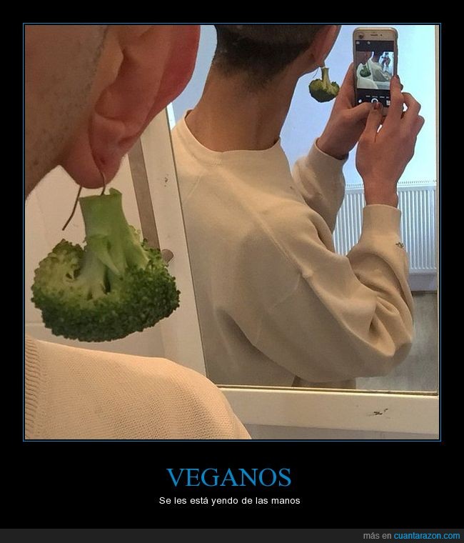 vegano,brocoli,arete,wtf