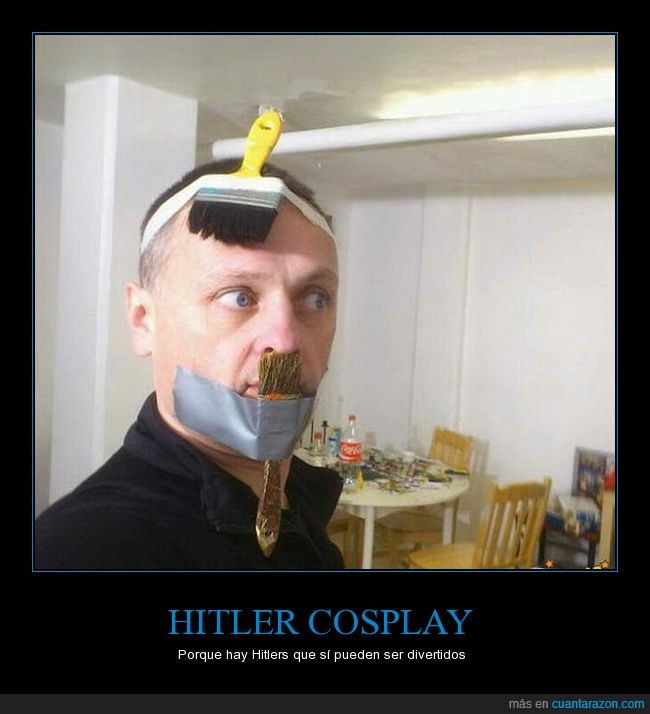 Hitler,disfraz,caracterización,cosplay,humor