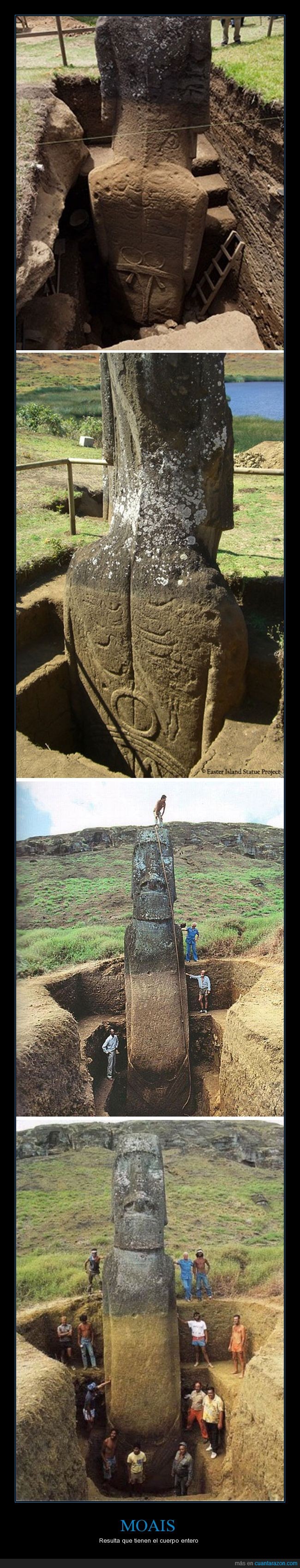 isla de la pascua,Moai,grande,oculto,descubrimiento