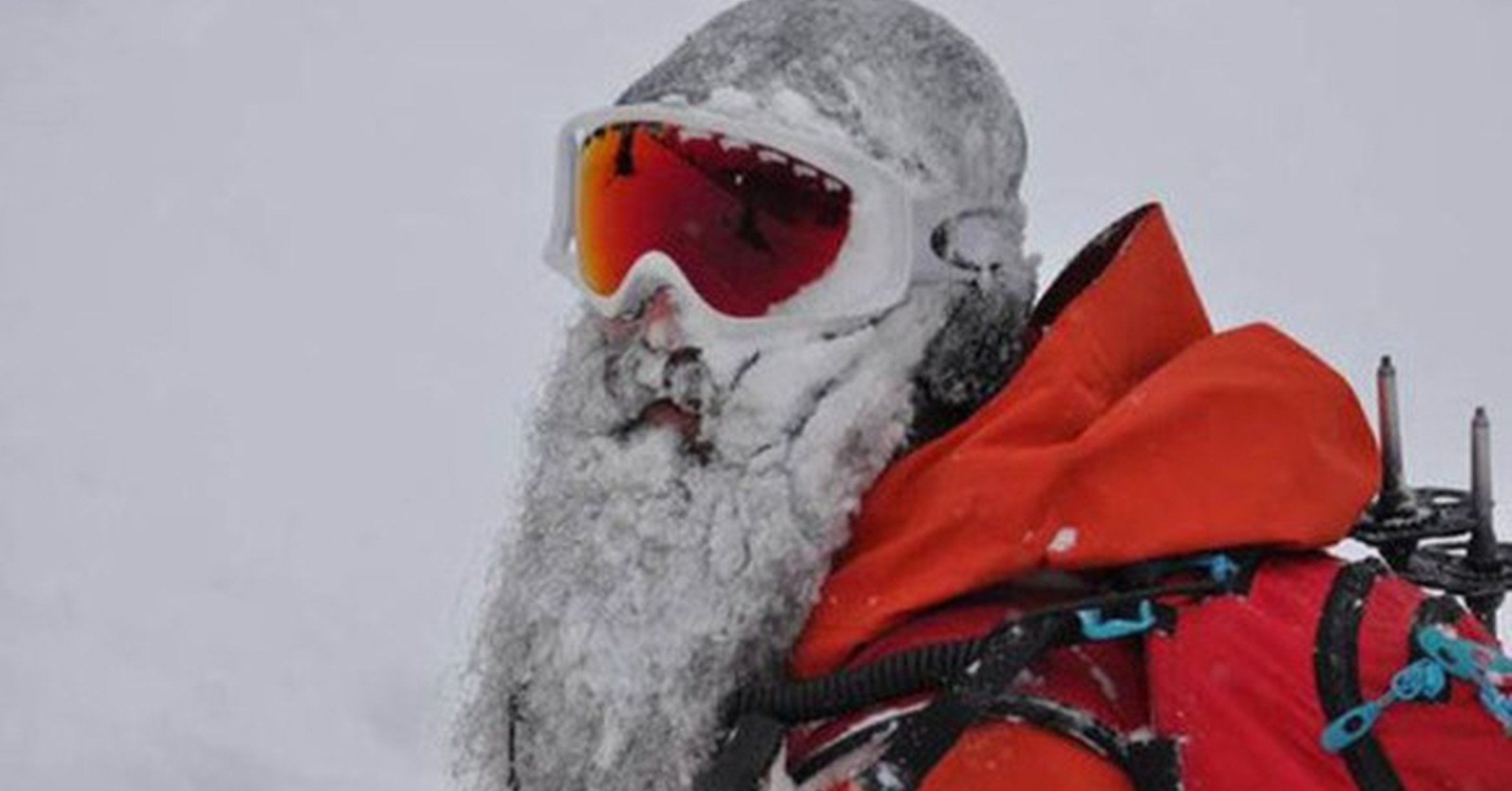Бородатый сноубордист