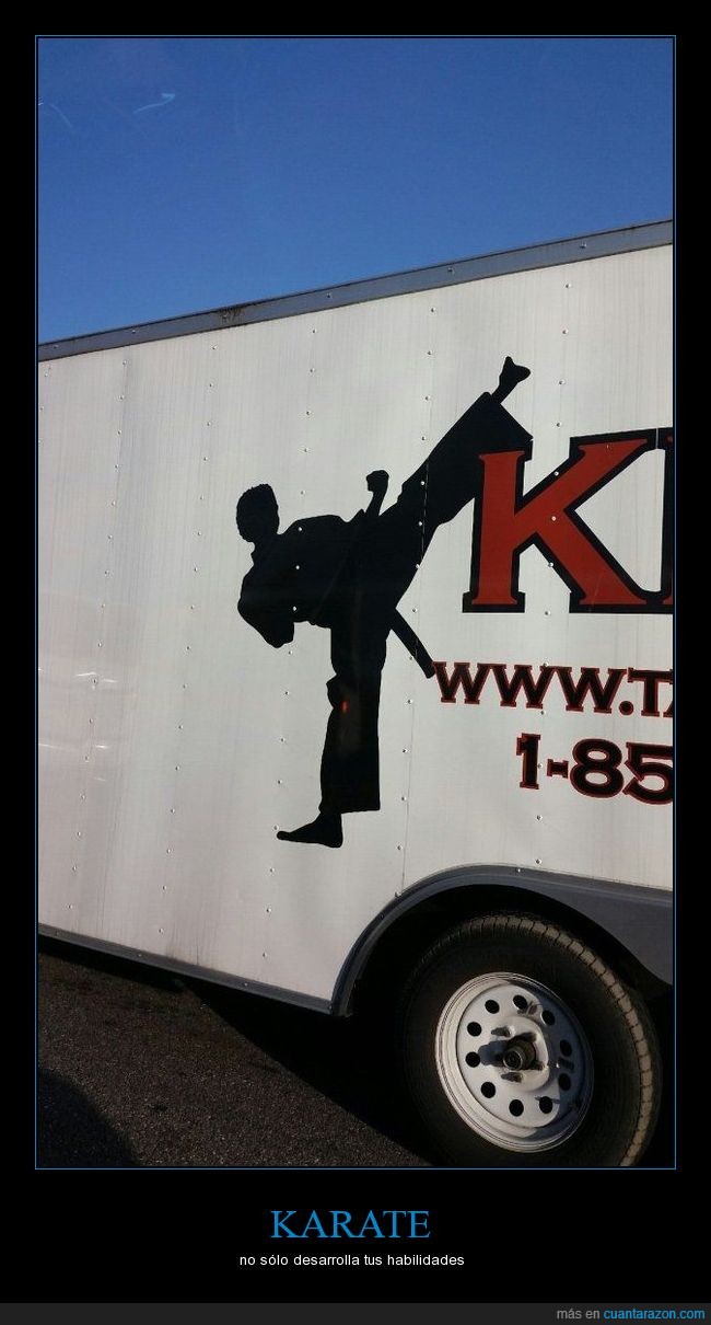 karate.arte marcial,anuncio,camión,cinta