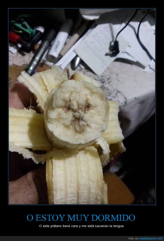 plátano,banana,cara,fruta
