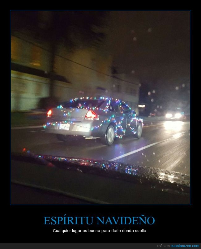 auto,carro,coche,luces,navidad