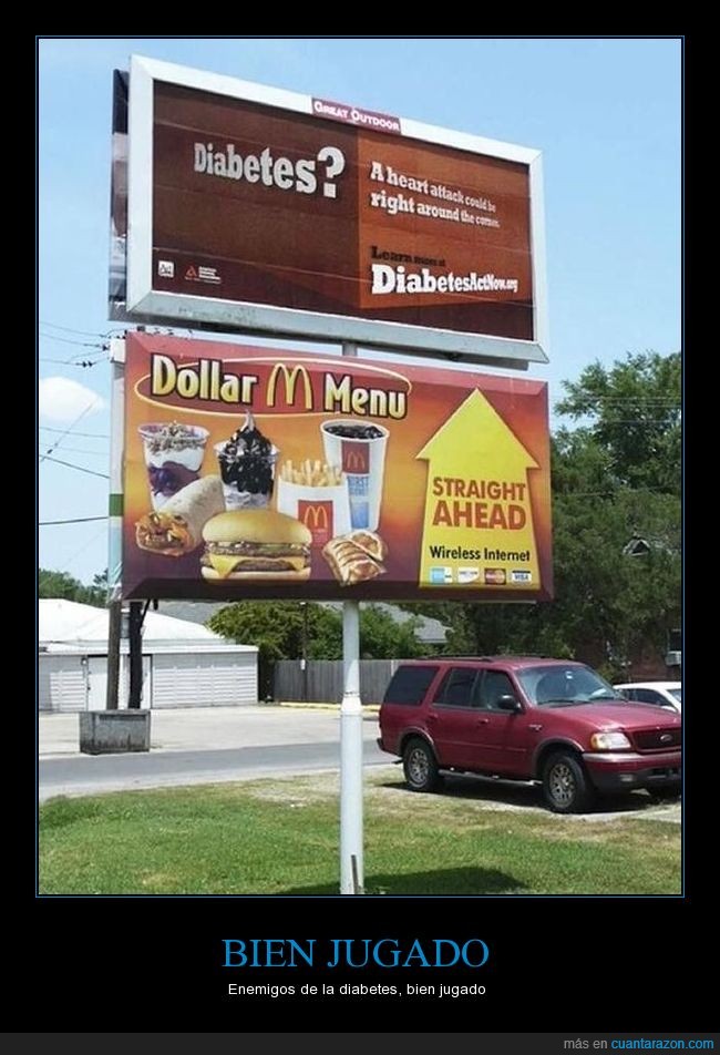 anuncios,Mc Donald´s,anuncio,diabetes