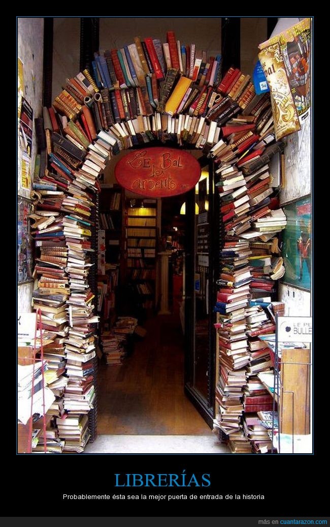 libros,entrada,arco,puerta