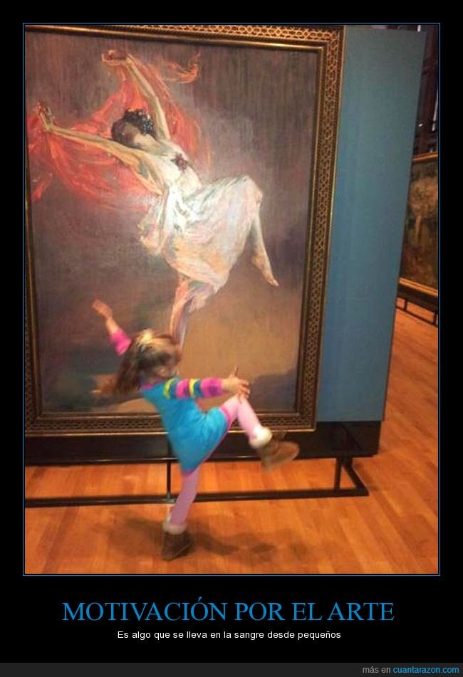 pintura,niña,danza