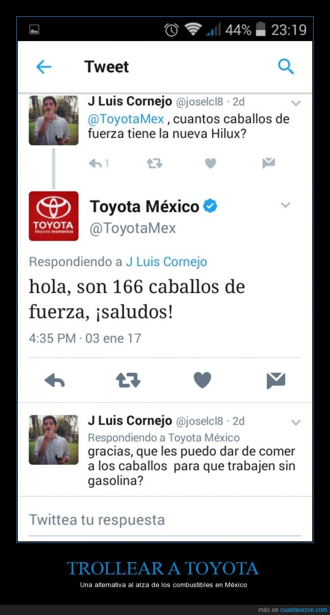 Toyota,gasolina,troll