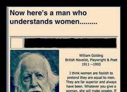 Enlace a William Golding y sus sabias palabras acerca de las mujeres