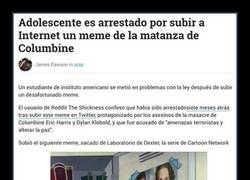 Enlace a Adolescente es arrestado por subir a twitter este meme de la matanza de Columbine