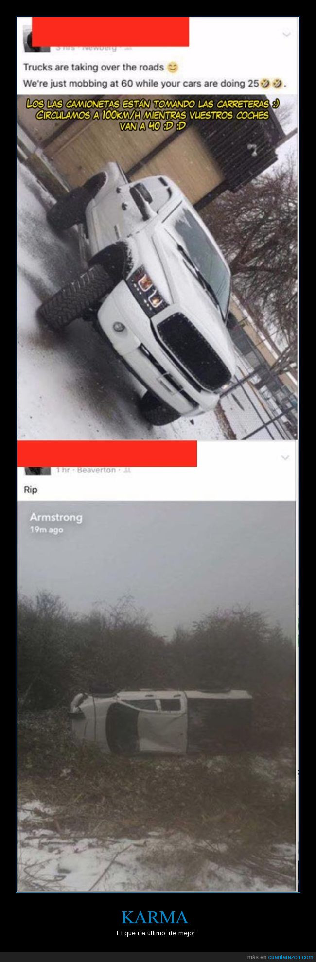 accidente,camioneta,nieve,tumbada